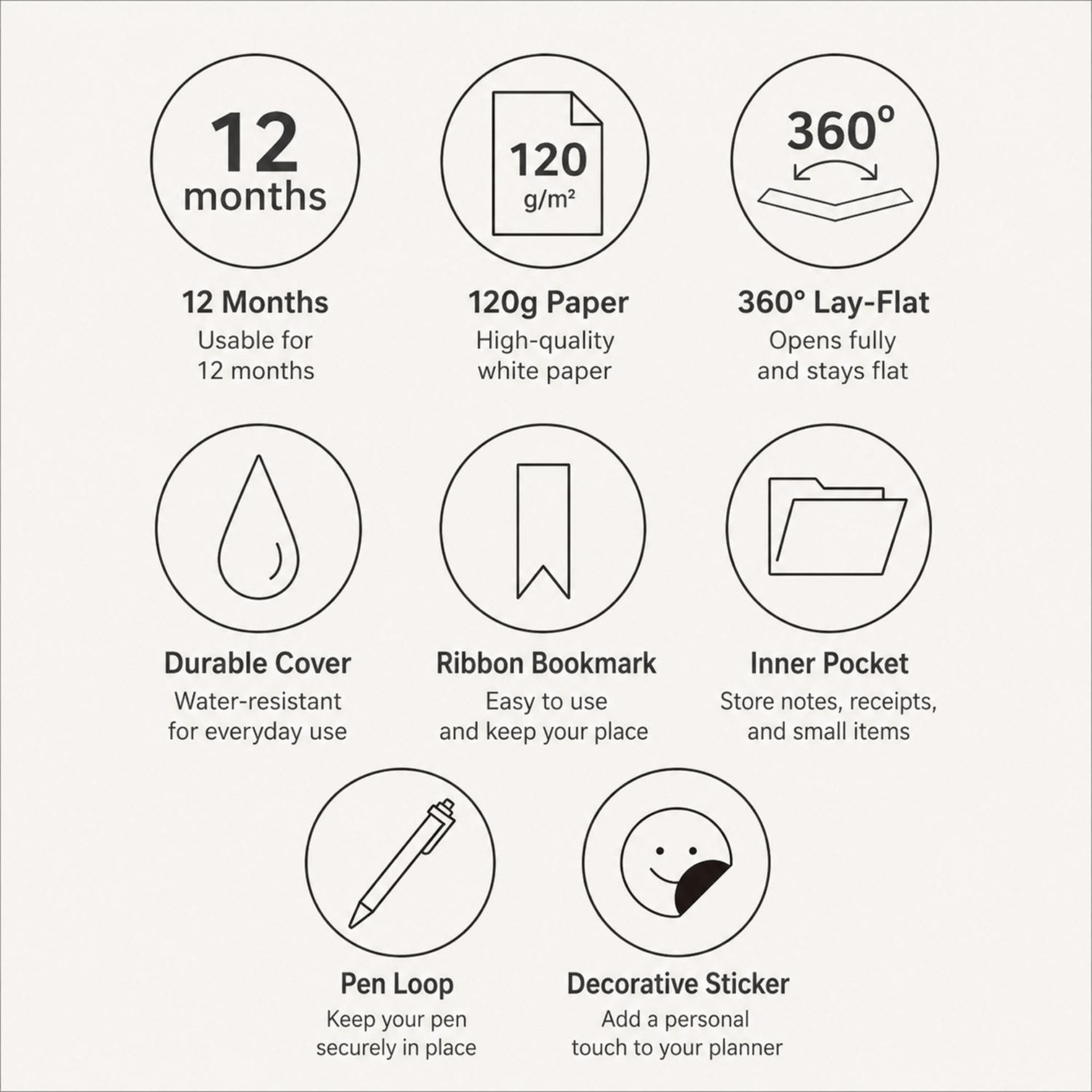 Iconic Planner Office Planner - Burro