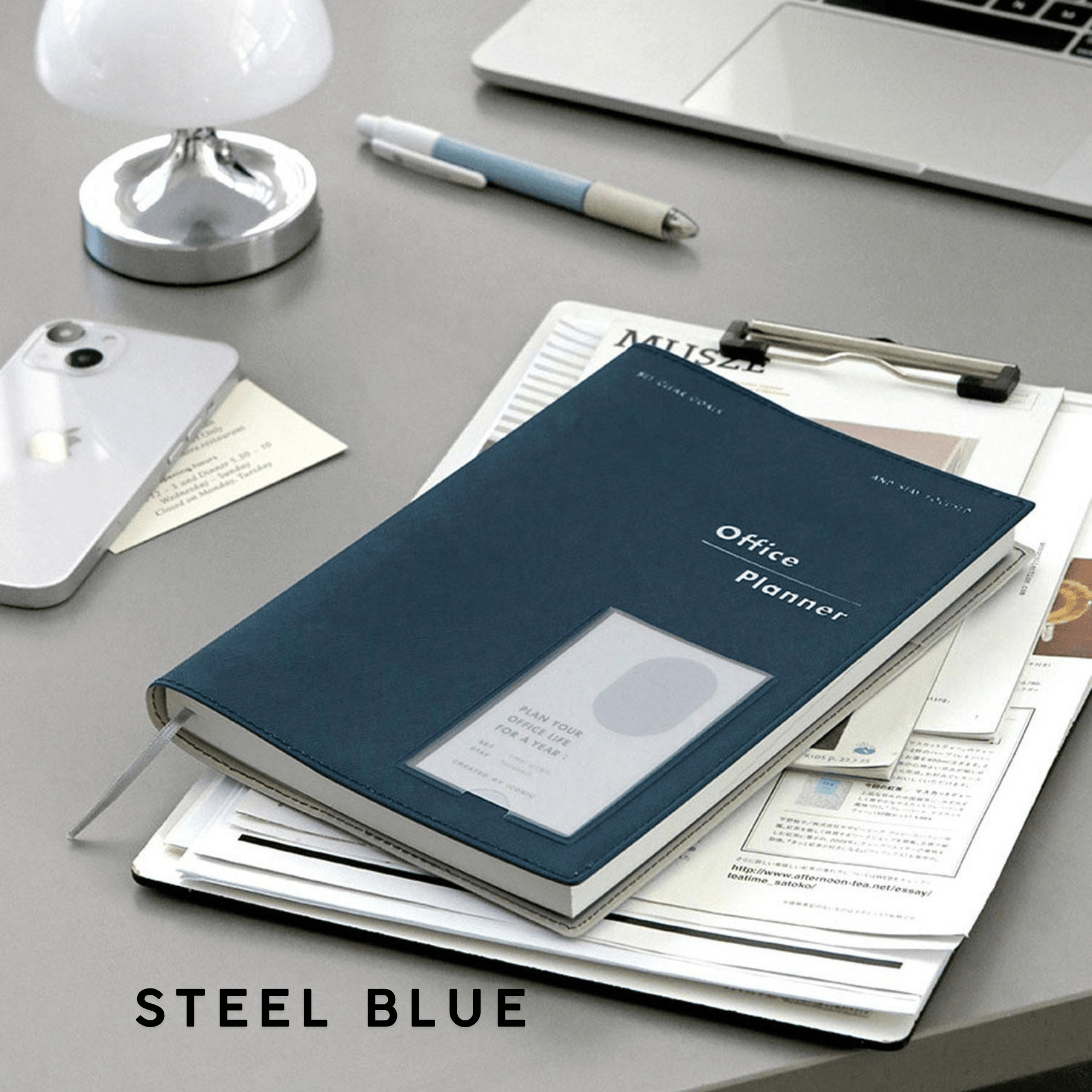 Iconic Planner STEEL BLUE Office Planner