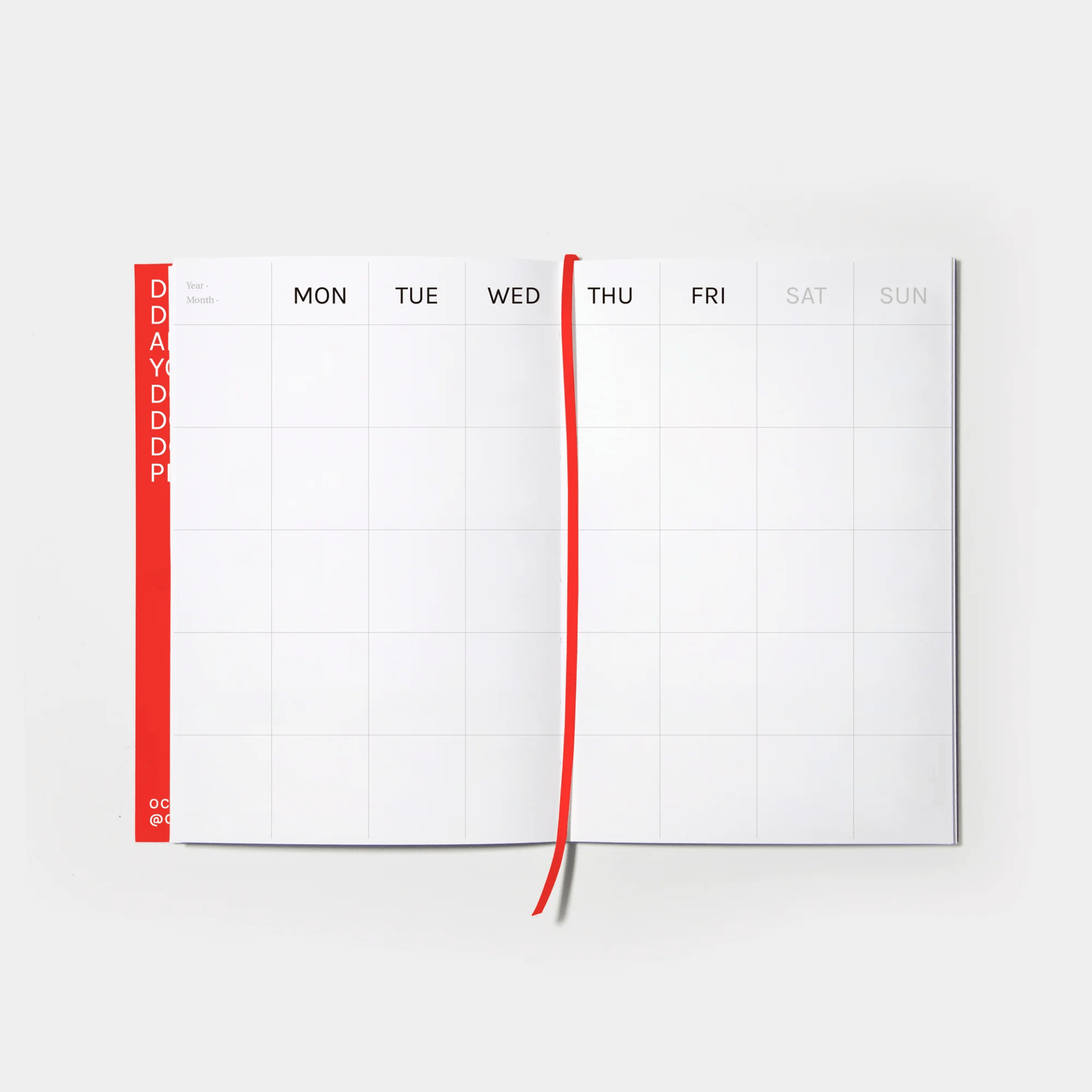 Octagon Planner Plan Book Red - Monthly