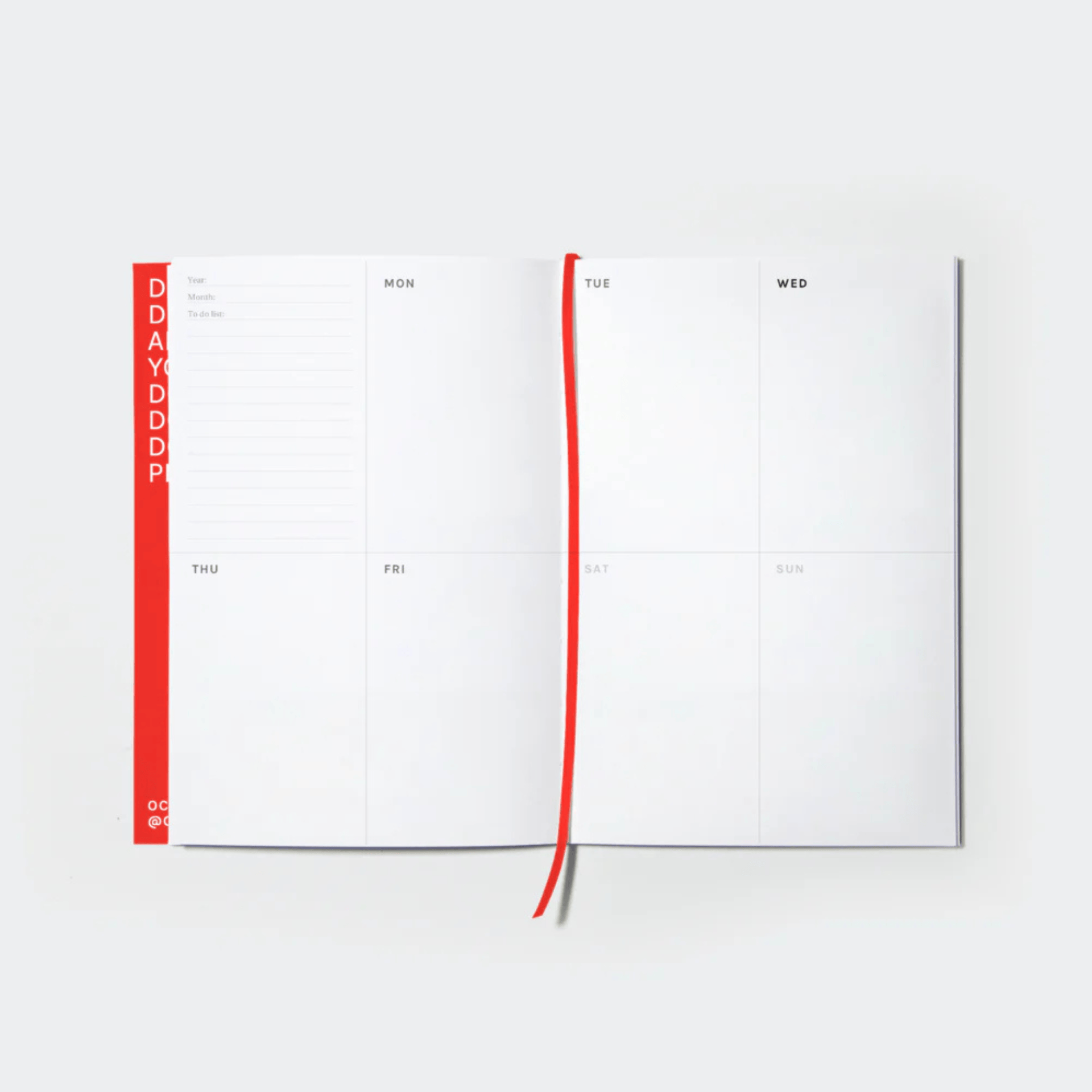 Octagon Planner Plan Book Red - Weekly