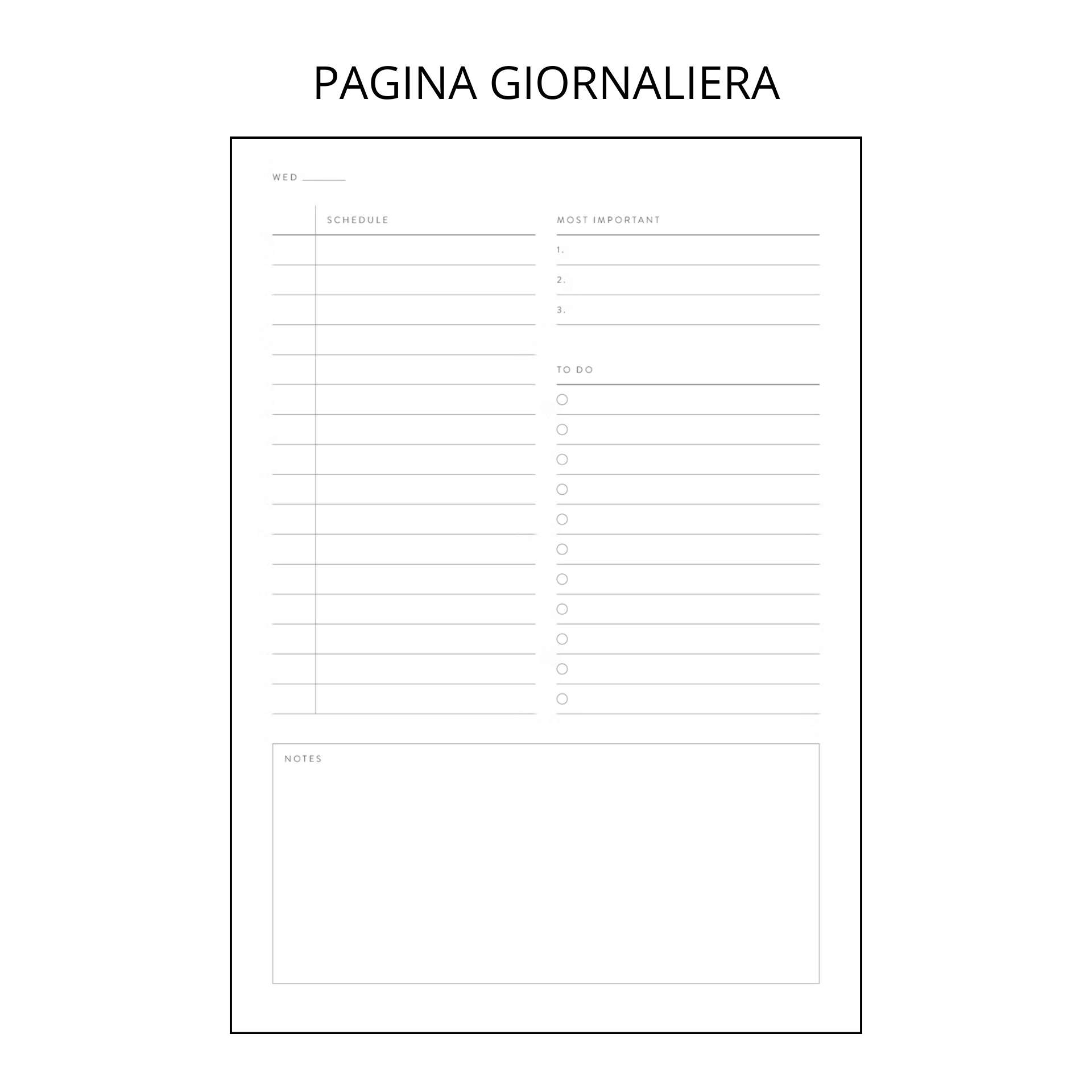Papier Planner Planner Giornaliero Colourblock
