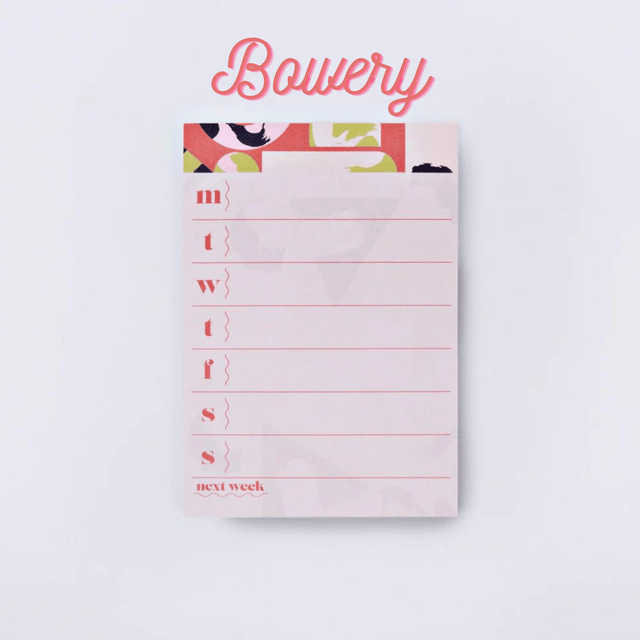 The Completist Planner Bowery Post it Planner Capri