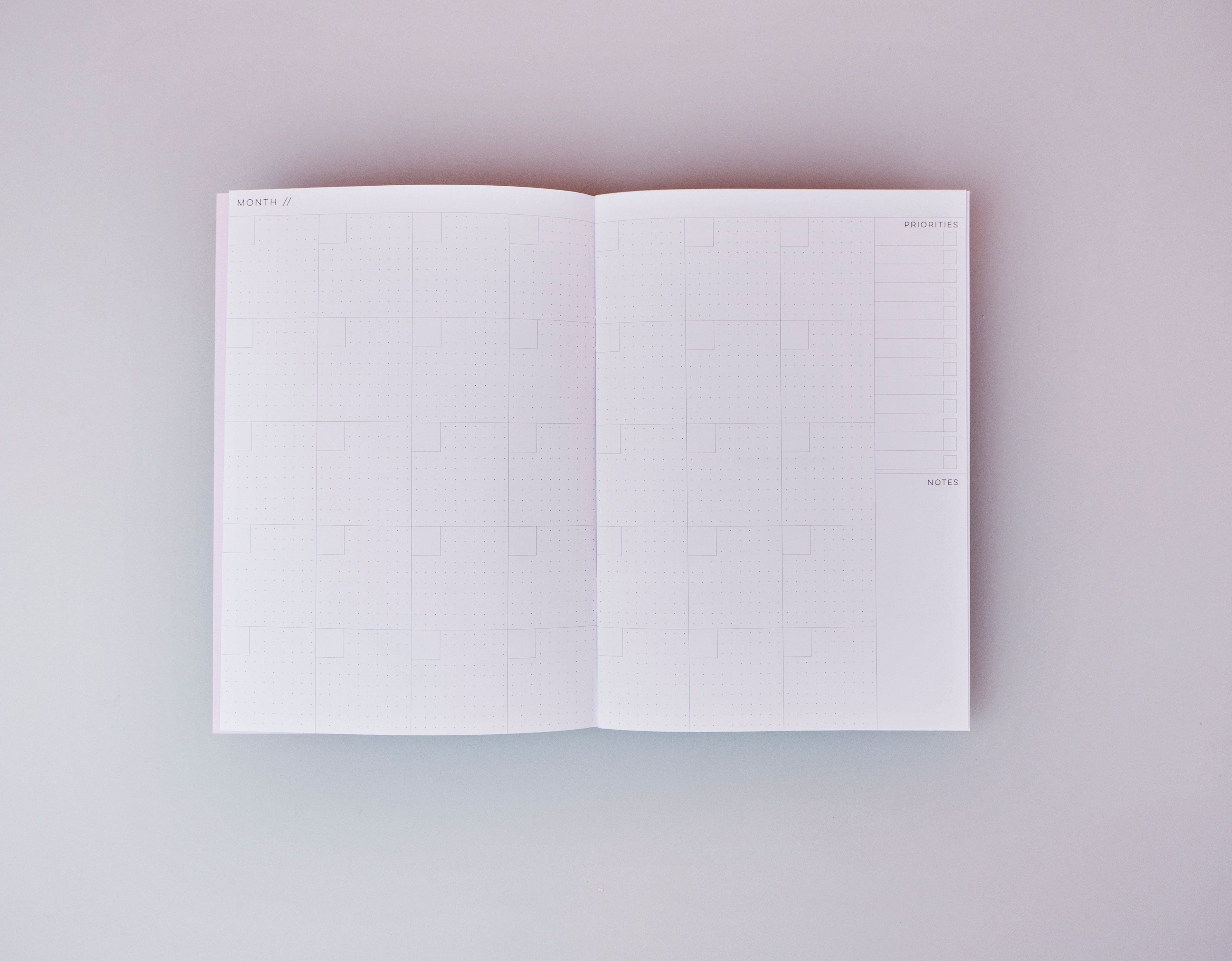 The Completist Planner Project Month Planner Orchard