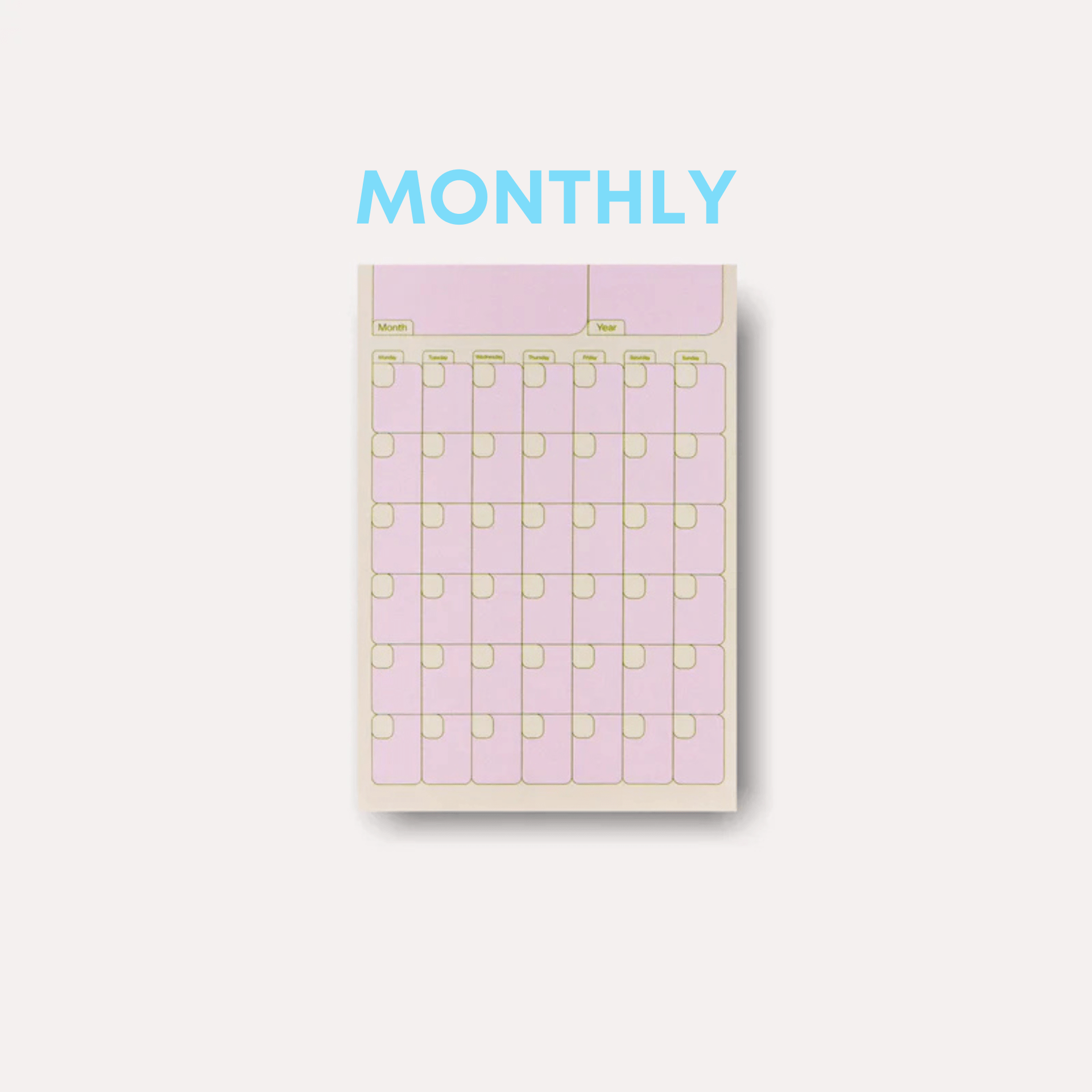 The Completist Planner MONTHLY Sticky Notes Maxi