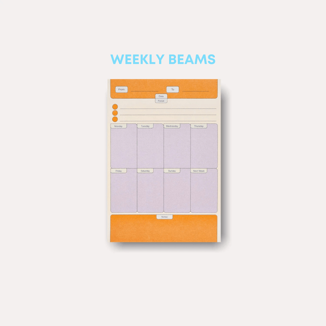 The Completist Planner WEEKLY BEAMS Sticky Notes Maxi