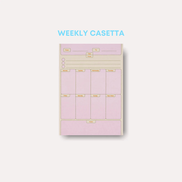 The Completist Planner WEEKLY CASETTA Sticky Notes Maxi