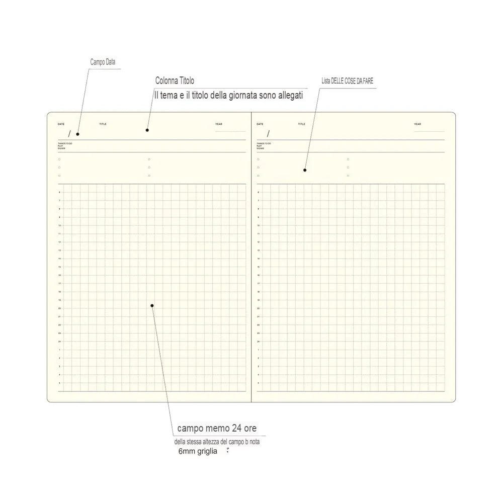 Laconic Planner Style Notebook Laconic - Daily