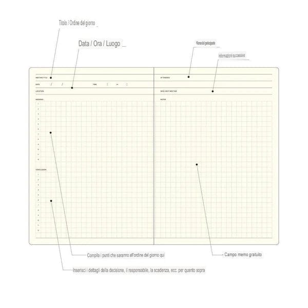 Laconic Planner Style Notebook Laconic - Meeting