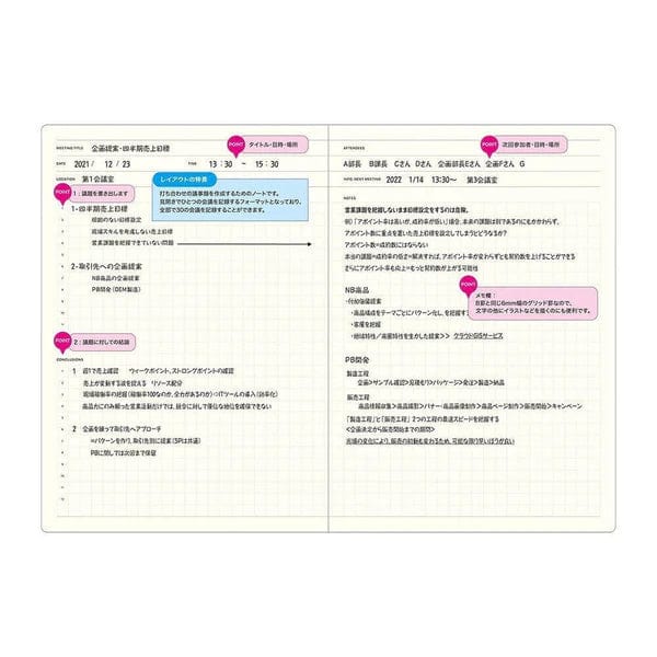 Laconic Planner Style Notebook Laconic - Meeting