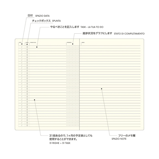 Laconic Planner Style Notebook Laconic - To Do