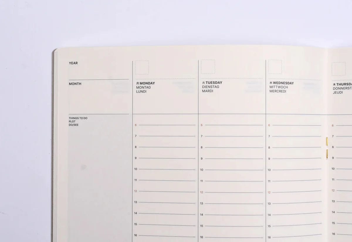 Laconic Planner Style Notebook Laconic - Weekly