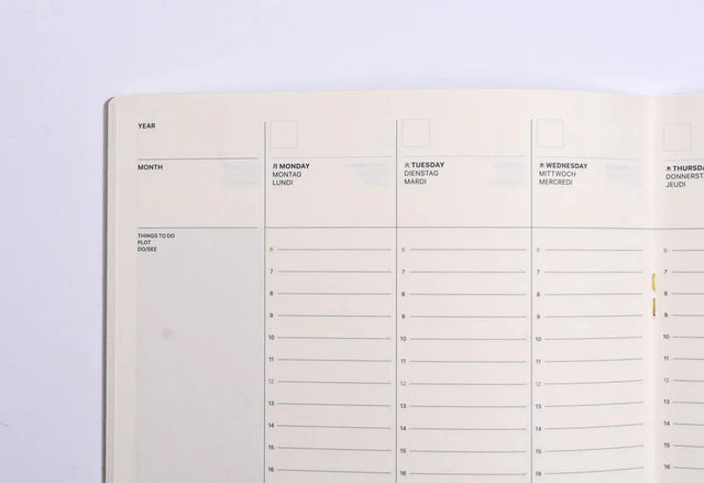 Laconic Planner Style Notebook Laconic - Weekly