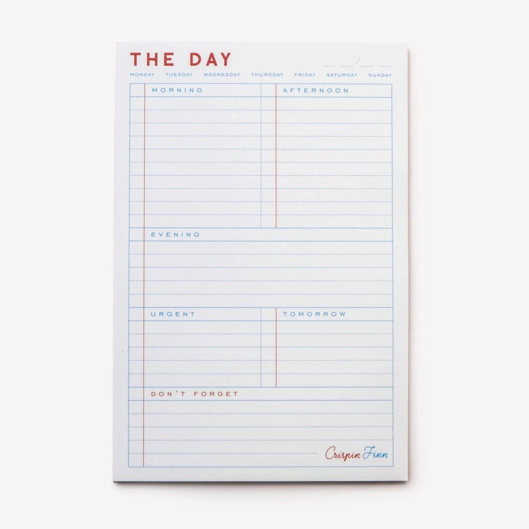Crispin Finn Planner The Daily Note Pad & pencil