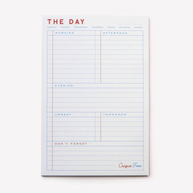 Crispin Finn Planner The Daily Note Pad & pencil