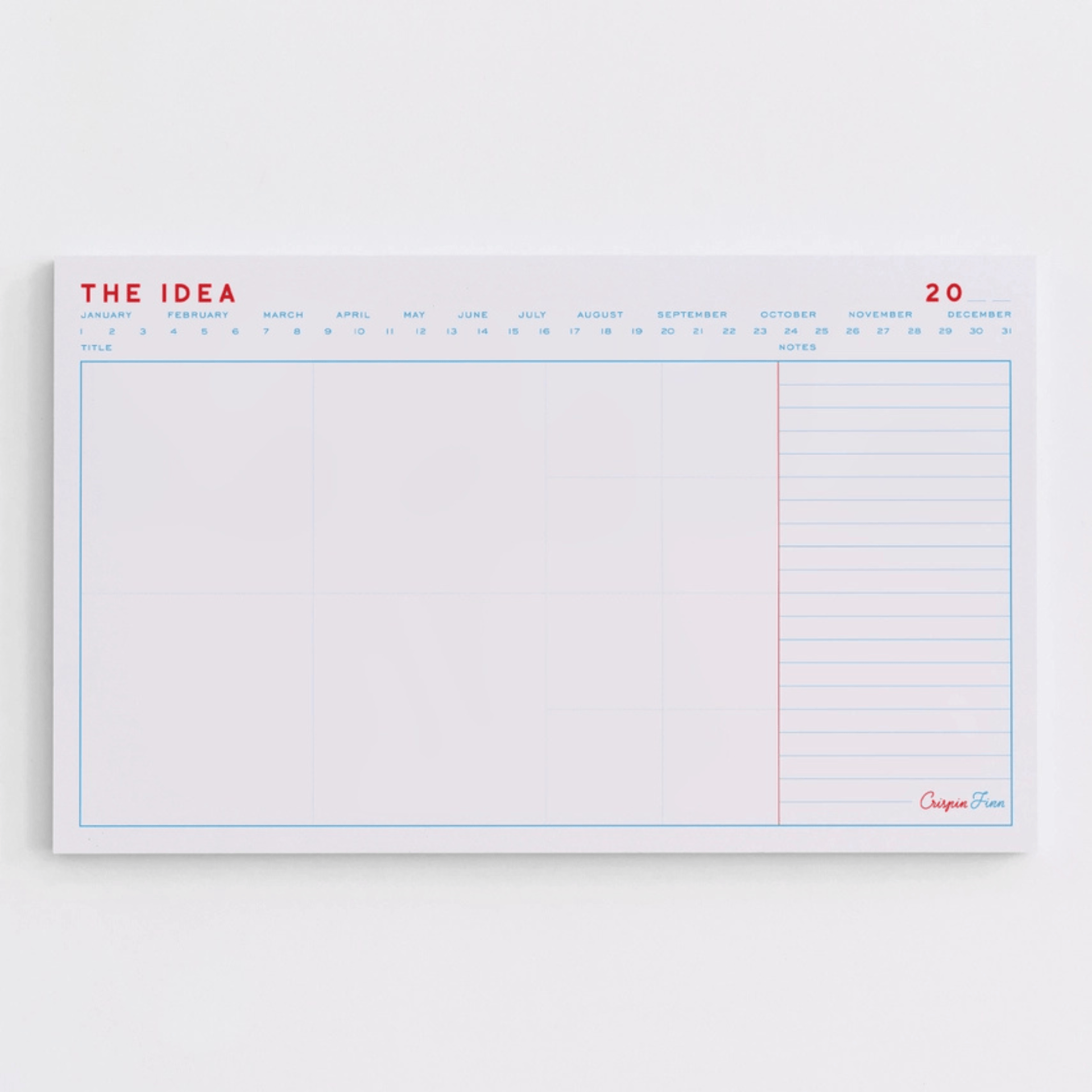 Crispin Finn Planner The Idea Desk Pad