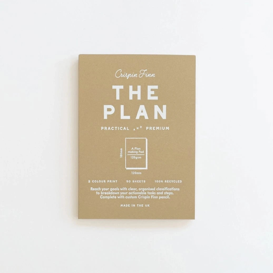 Crispin Finn Planner The Plan Note Pad & pencil