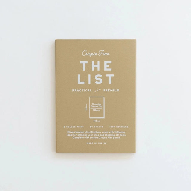 Crispin Finn Planner The Shopping List Pad & pencil
