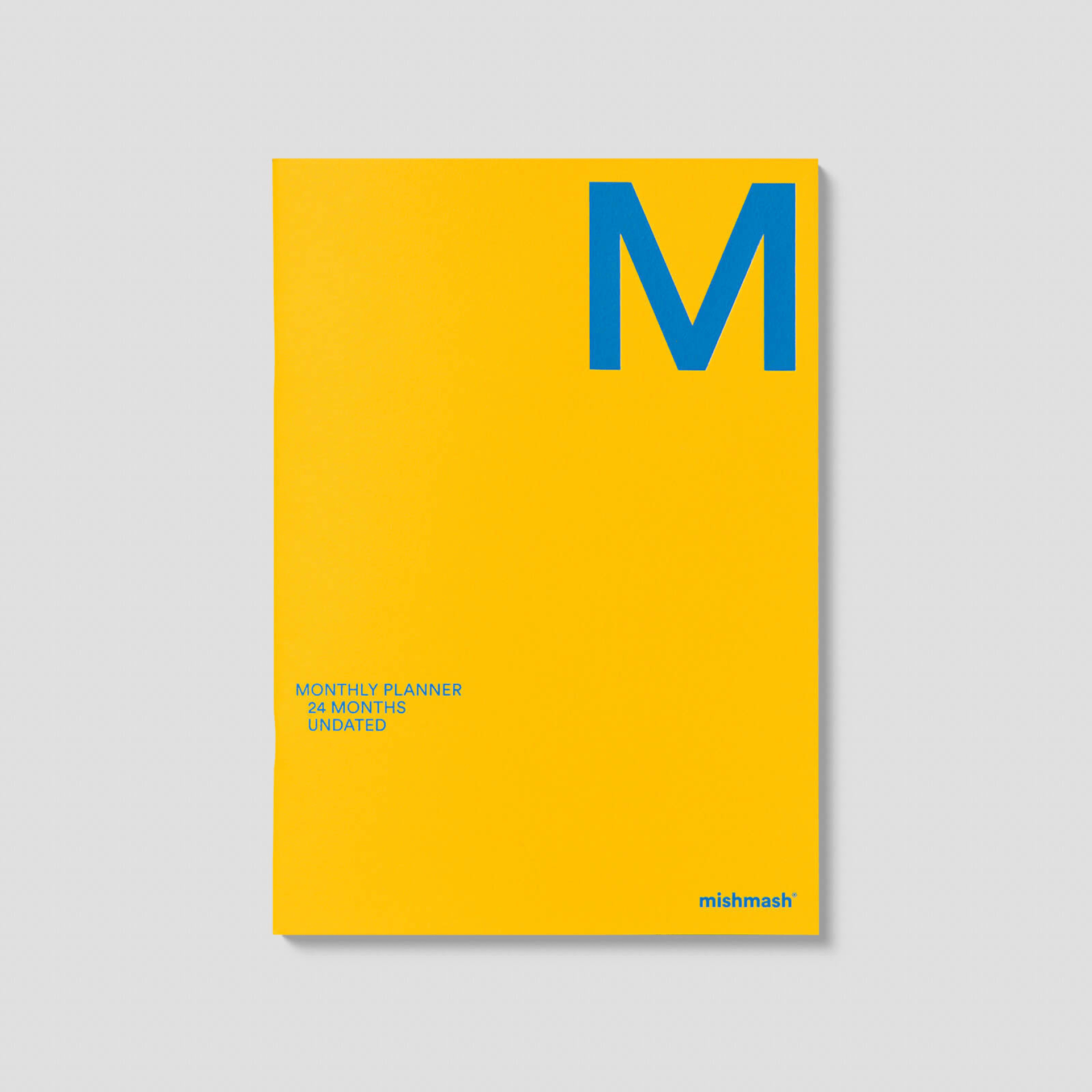 Mishmash Planner YELLOW Undated Monthly Planner A4