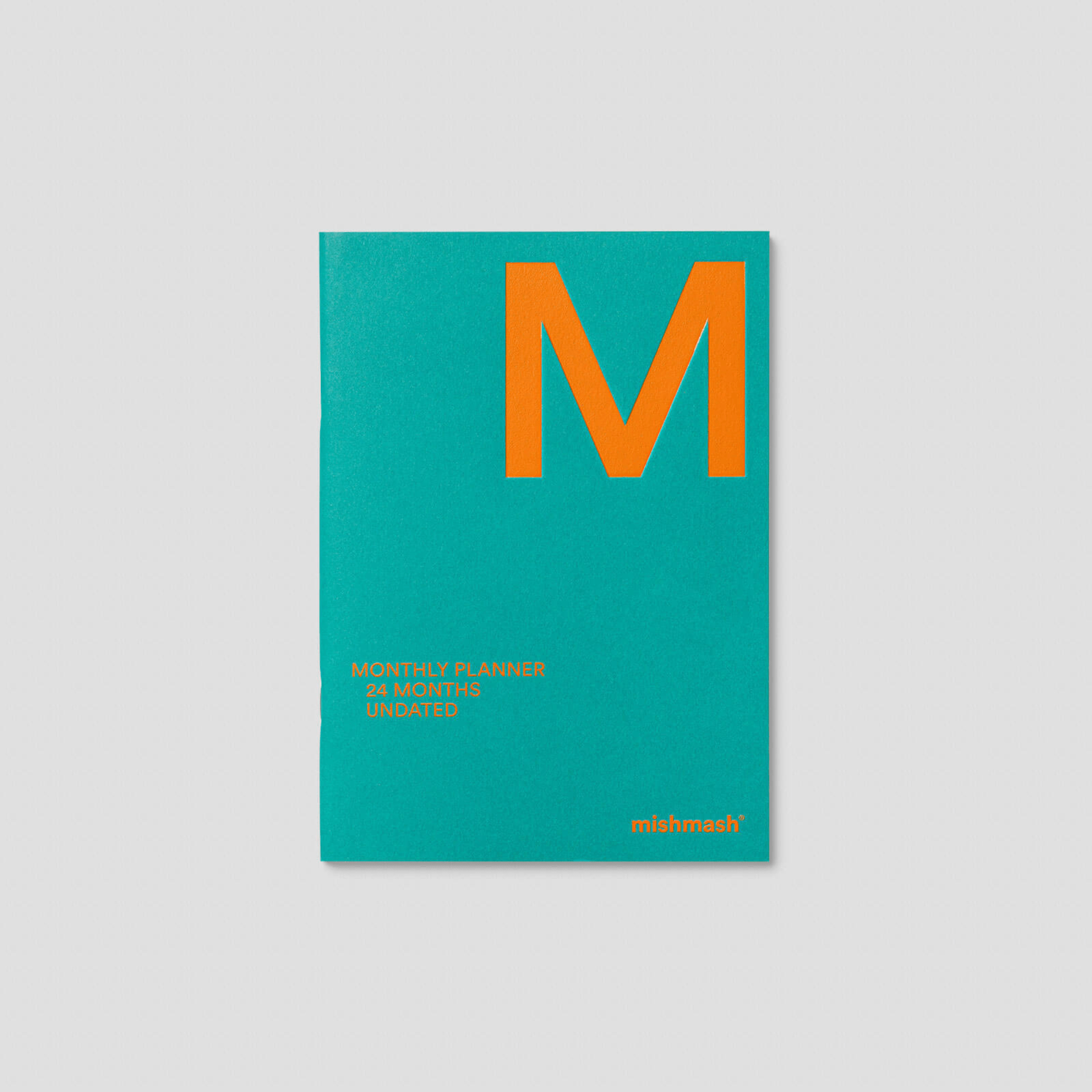 Mishmash Planner GREEN Undated Monthly Planner A5