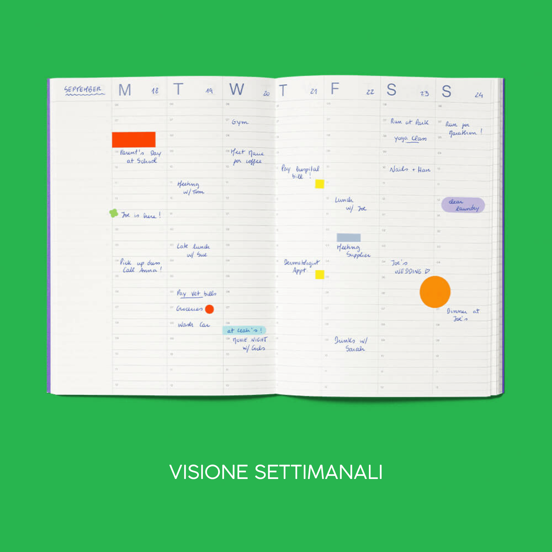 Mishmash Planner Undated Planner - Time Block