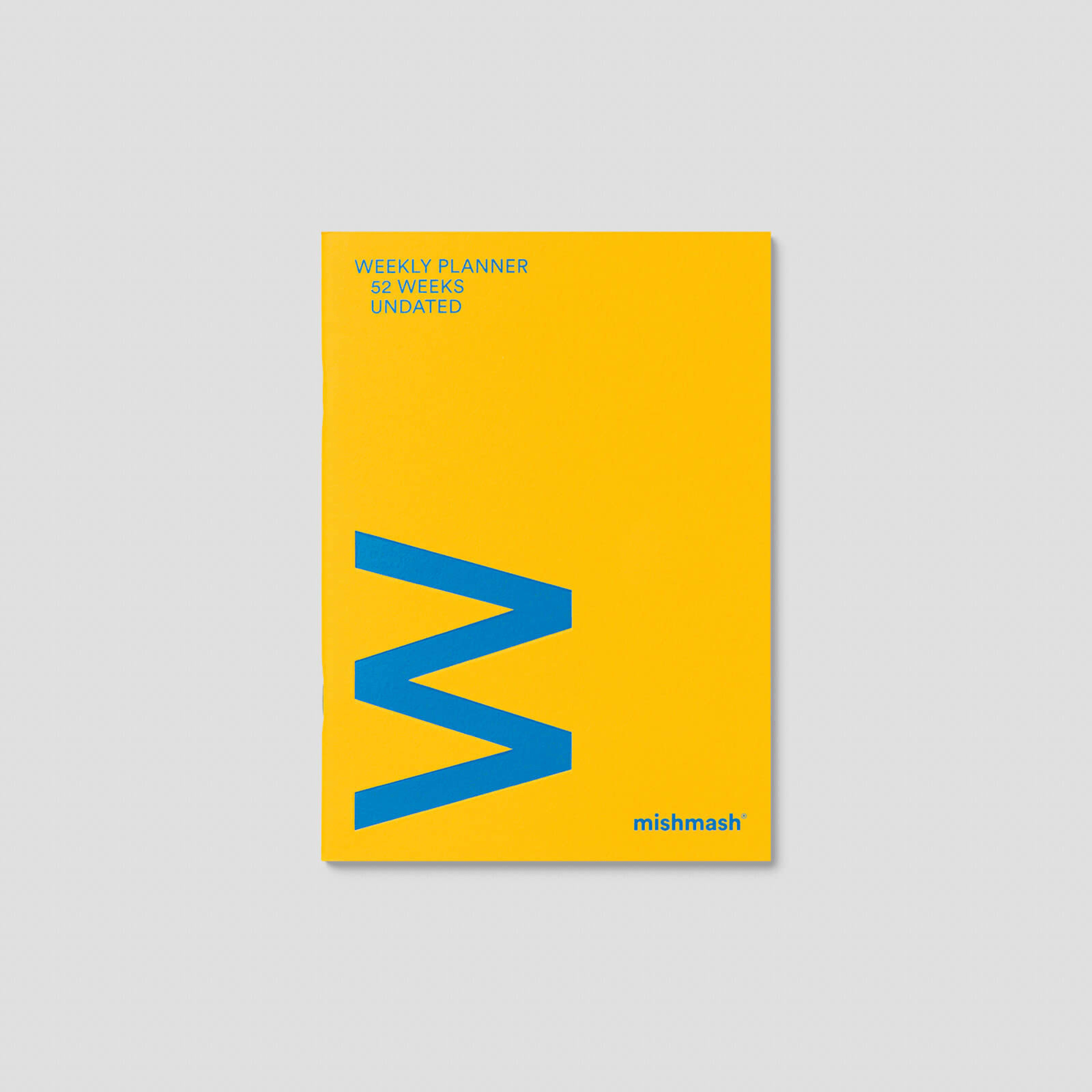 Mishmash Planner YELLOW Undated Weekly Planner A5