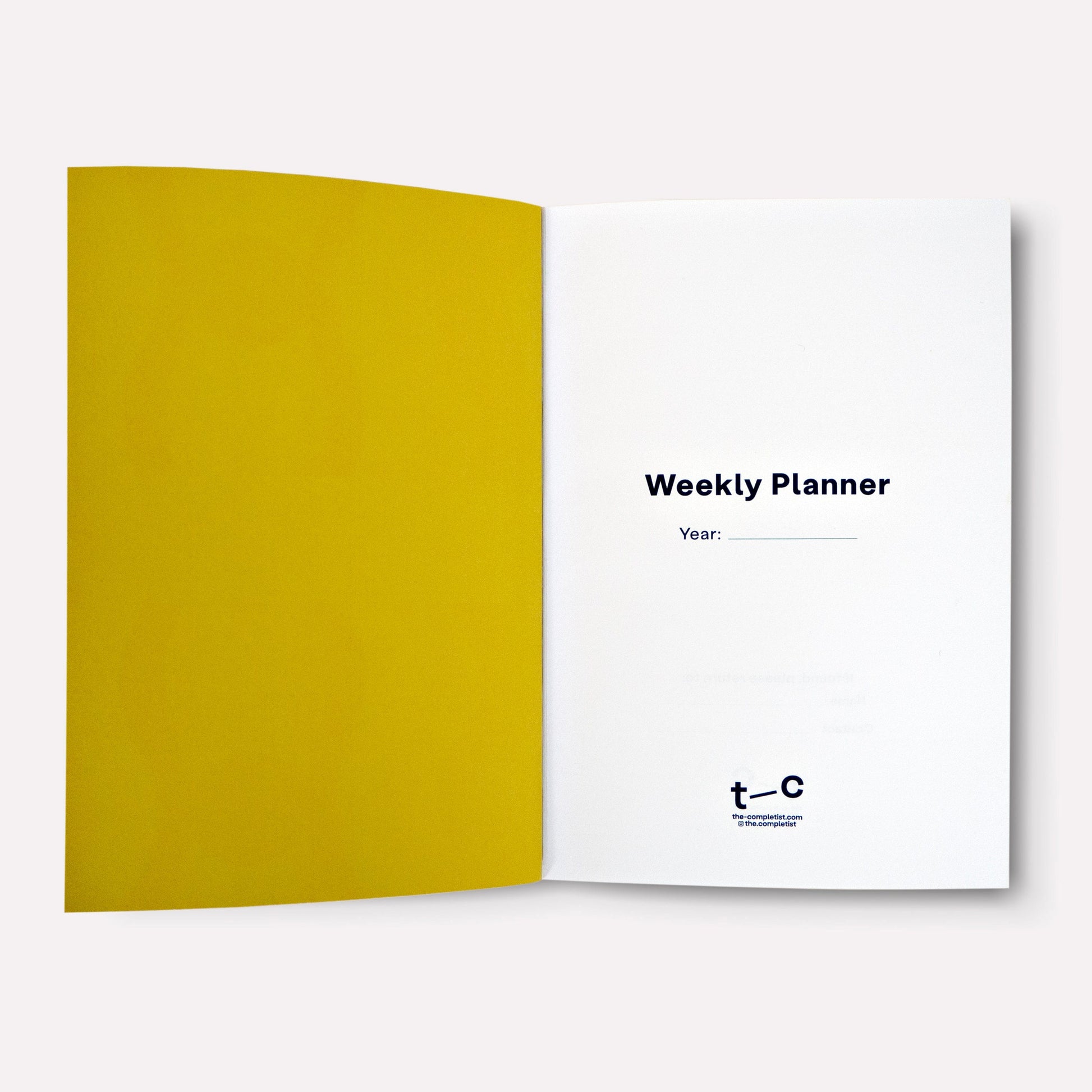 The Completist Planner Weekly Planner Casetta