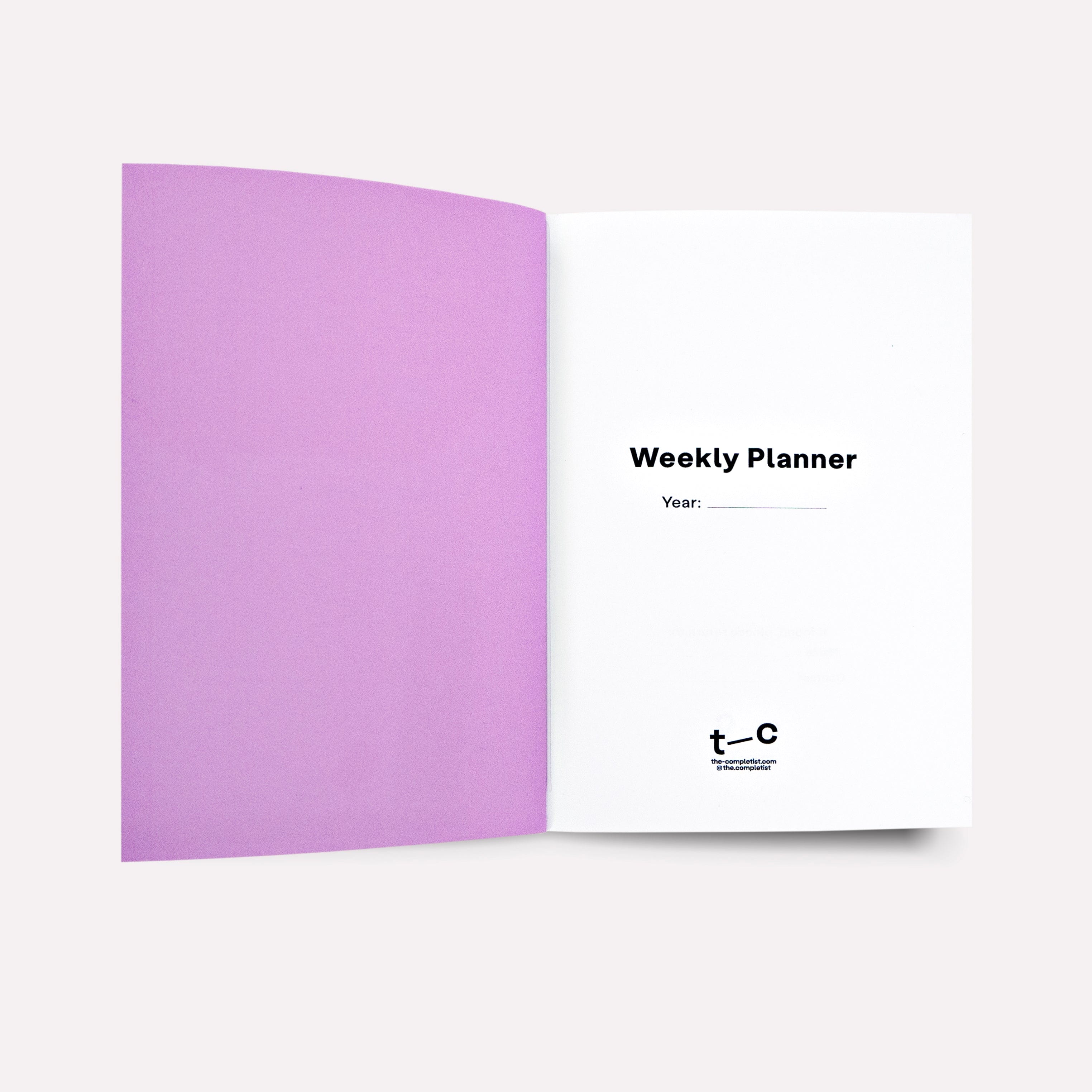 The Completist Planner Weekly Planner Pocket Fete