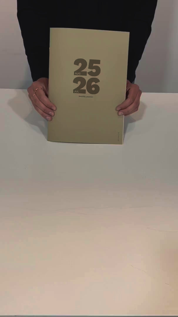 Carica video: Agenda Mensile - Monthly Plus 2025/2026