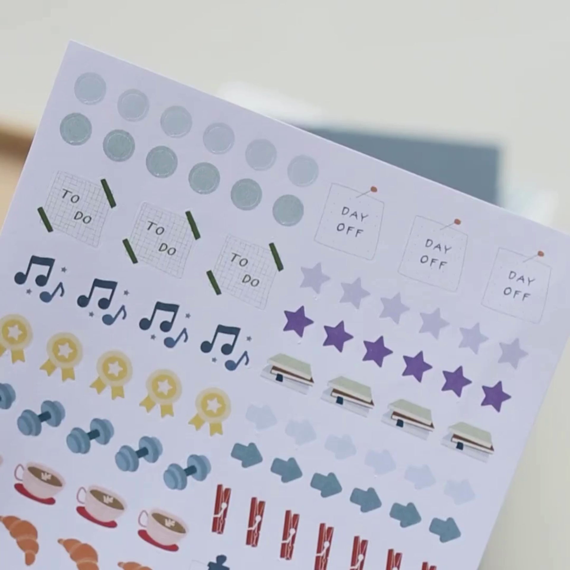 Carica video: Stickers mini Calendar Icons