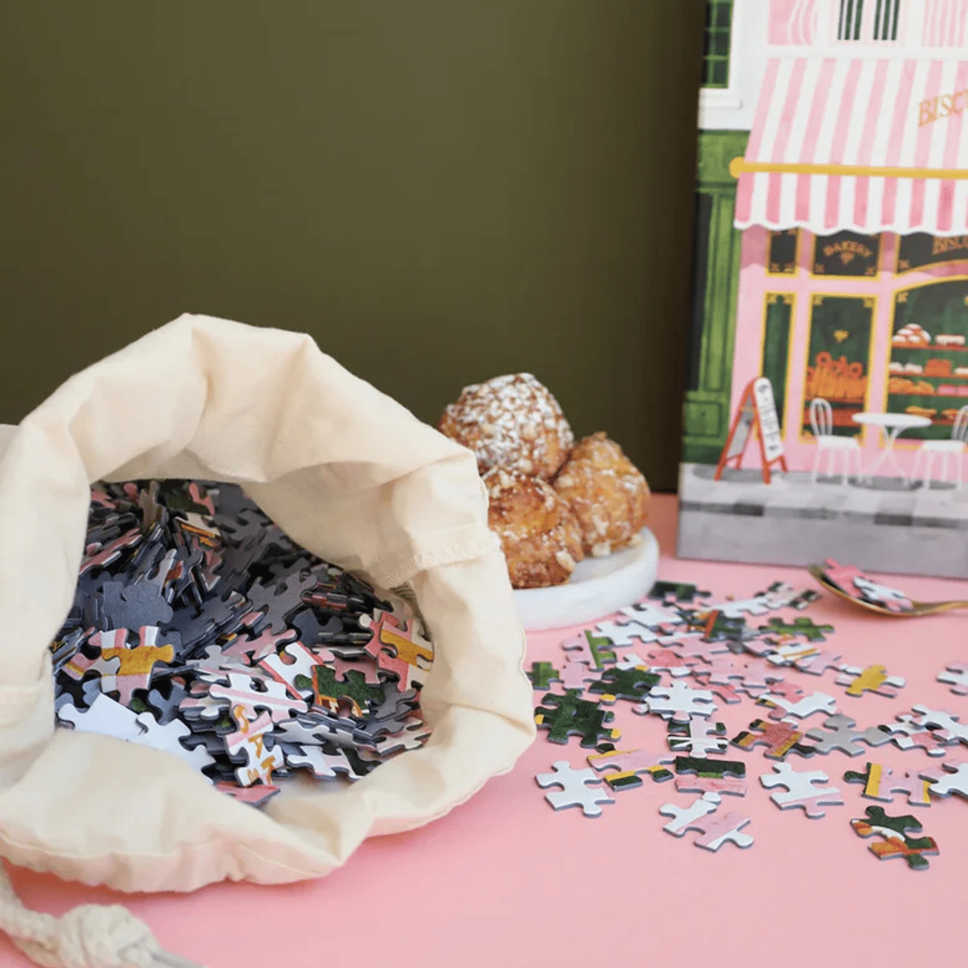 All The Way To Say Puzzle Puzzle Pink Bakery Puzzle 1000 pezzi