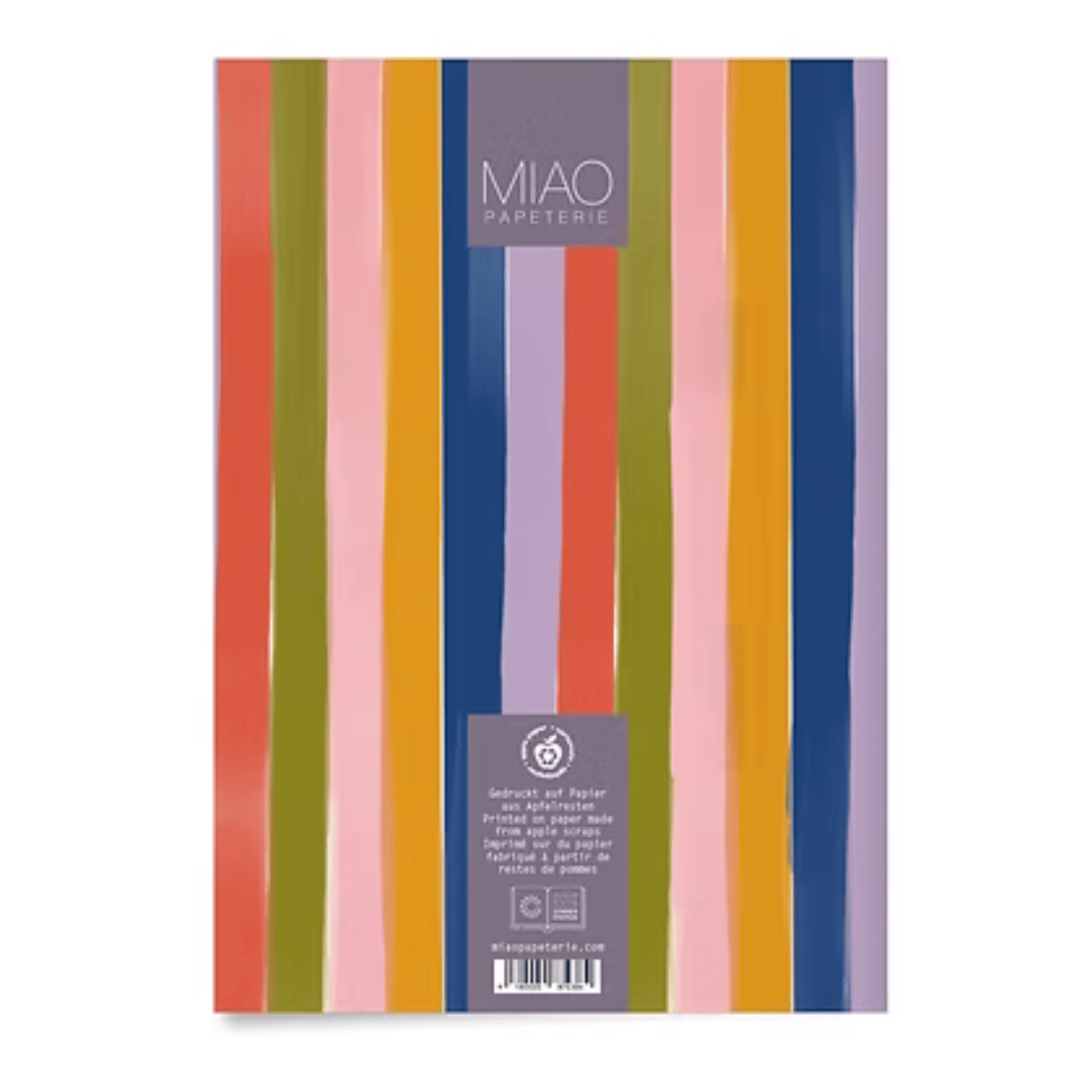 Miao Papeterie Quaderni Apple Notebook - Stripes