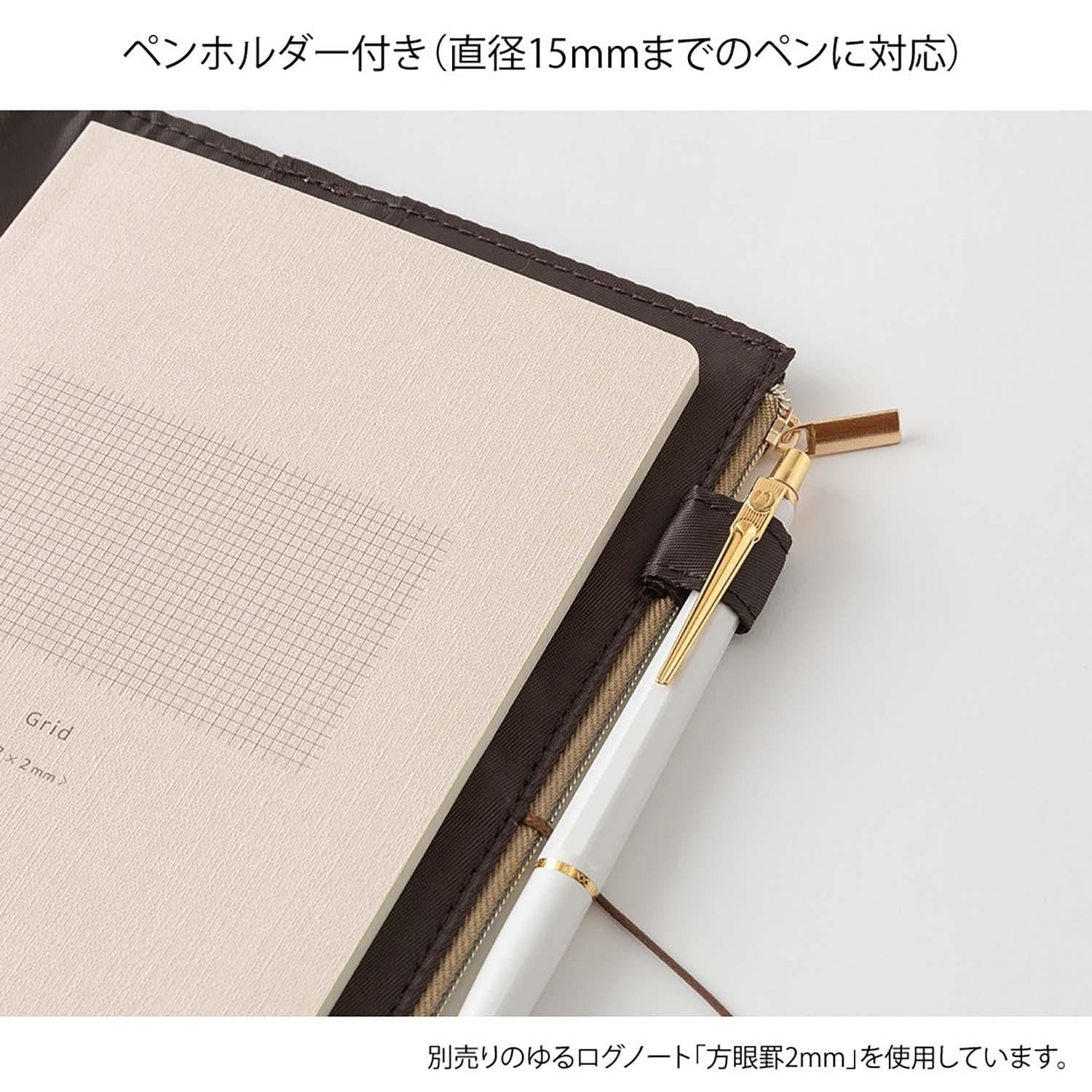 Midori Quaderni Cover/Custodia in cotone per Notebook Yuru Log