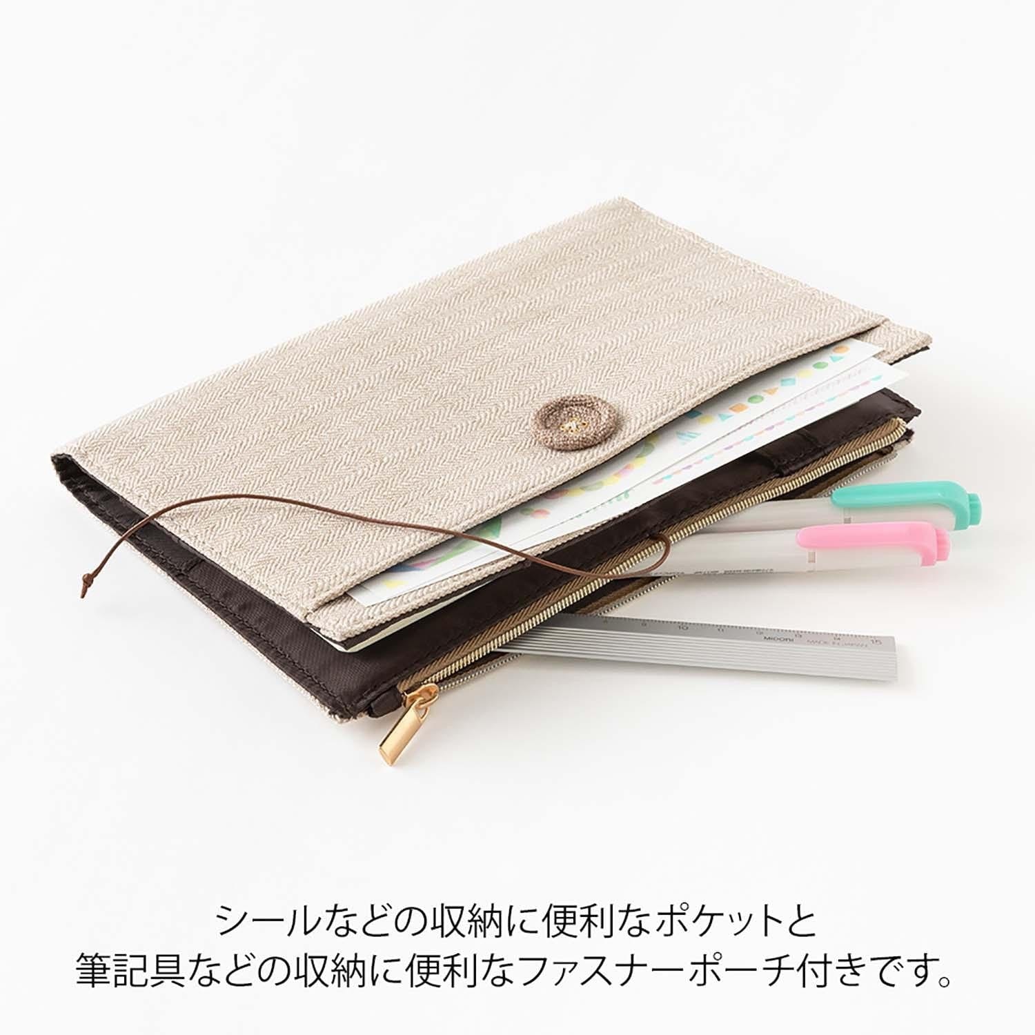 Midori Quaderni Cover/Custodia in cotone per Notebook Yuru Log