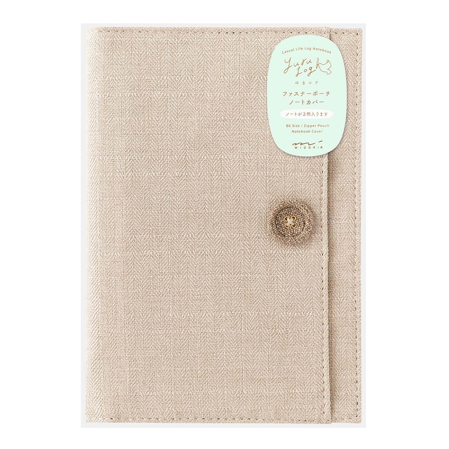 Midori Quaderni Cover/Custodia in cotone per Notebook Yuru Log