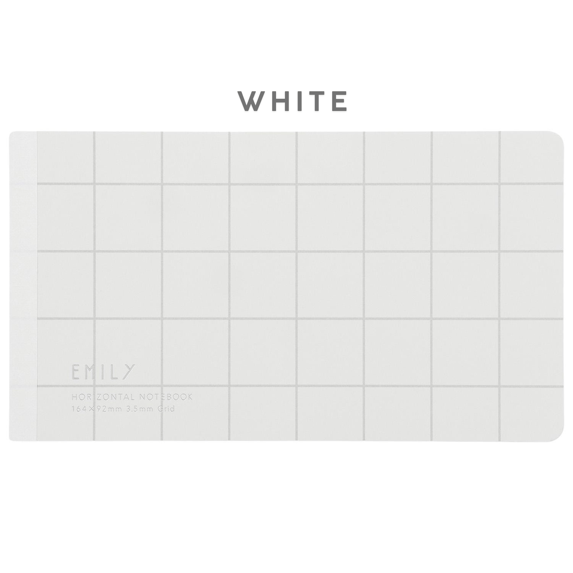 King Jim Hitotoki Quaderni WHITE Emily Horizontal Notebook