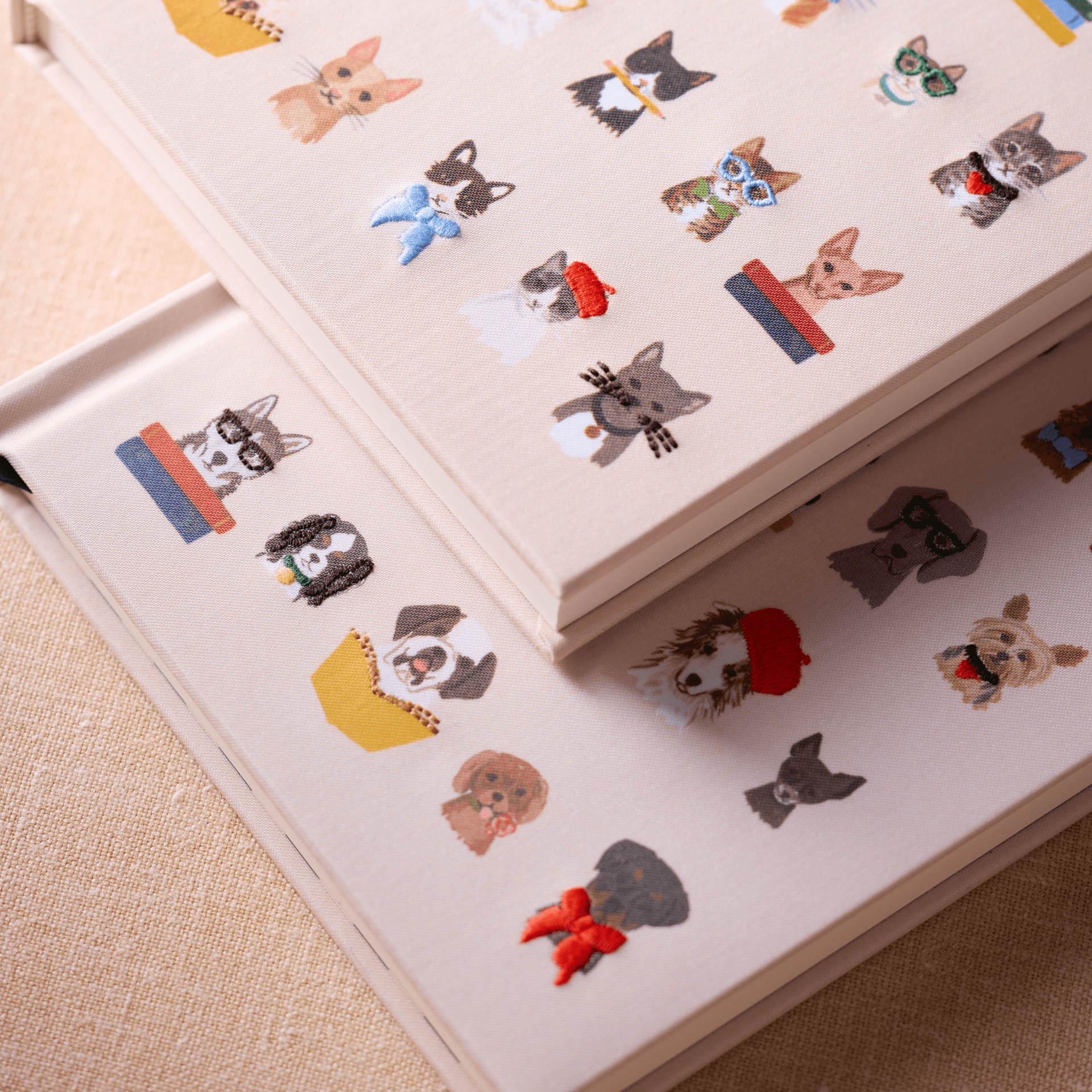 Rifle Paper Quaderni Fabric Journal Dog Rifle Paper - ricamato