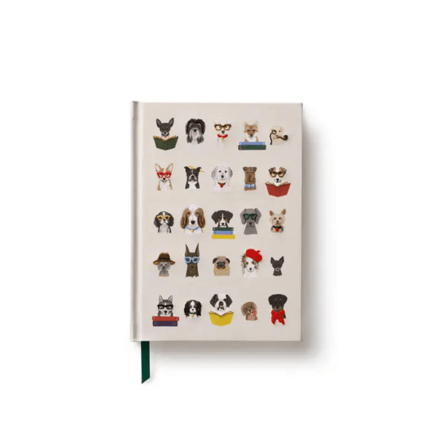 Rifle Paper Quaderni Fabric Journal Dog Rifle Paper - ricamato