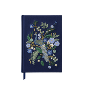 Rifle Paper Quaderni Fabric Journal Peacock Rifle Paper - ricamato