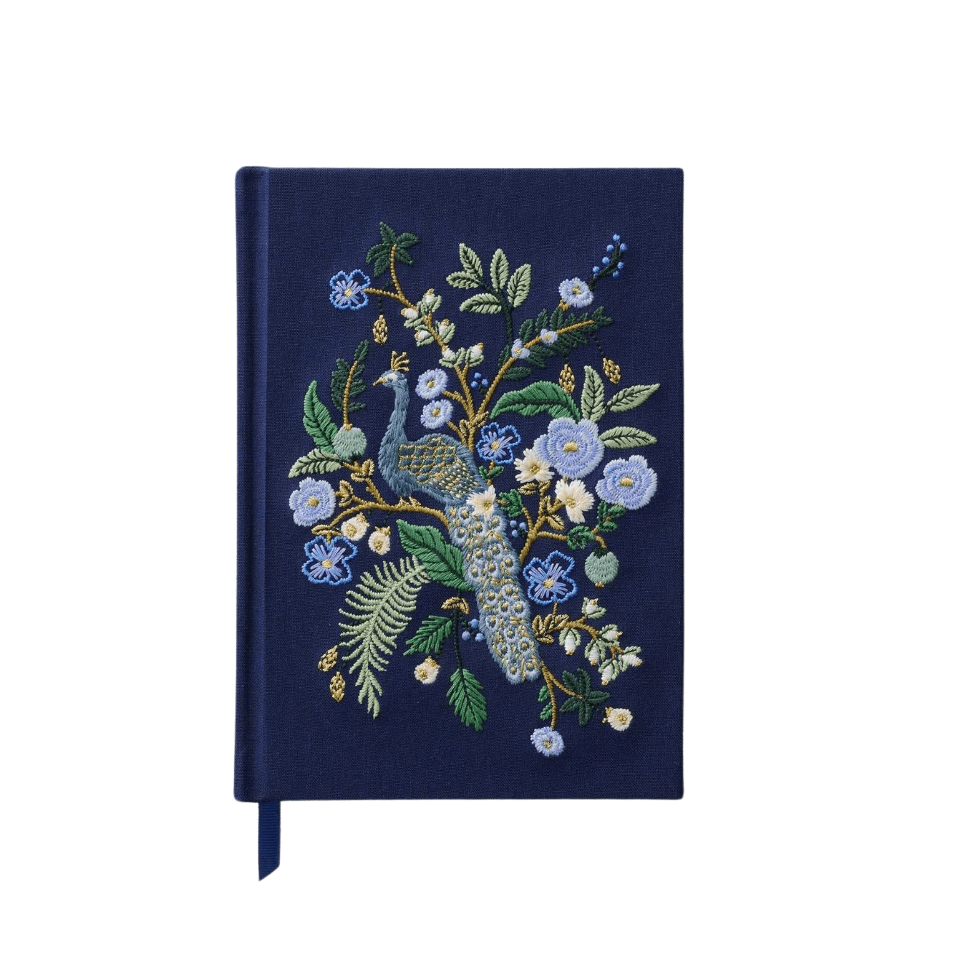 Rifle Paper Quaderni Fabric Journal Peacock Rifle Paper - ricamato