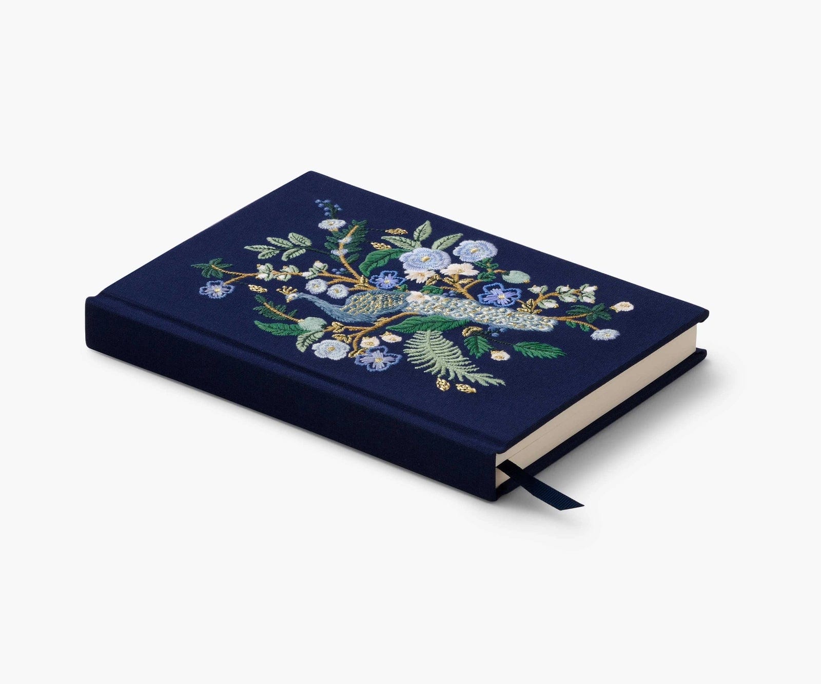 Rifle Paper Quaderni Fabric Journal Peacock Rifle Paper - ricamato