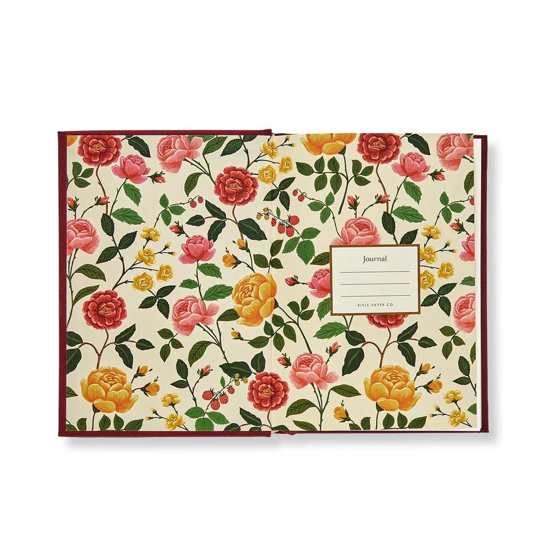 Rifle Paper Quaderni Fabric Journal Rose Rifle Paper - ricamato