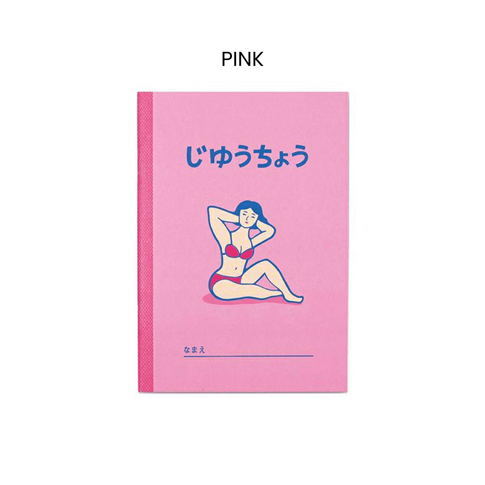 New Retro Quaderni PINK Free Notebook B6