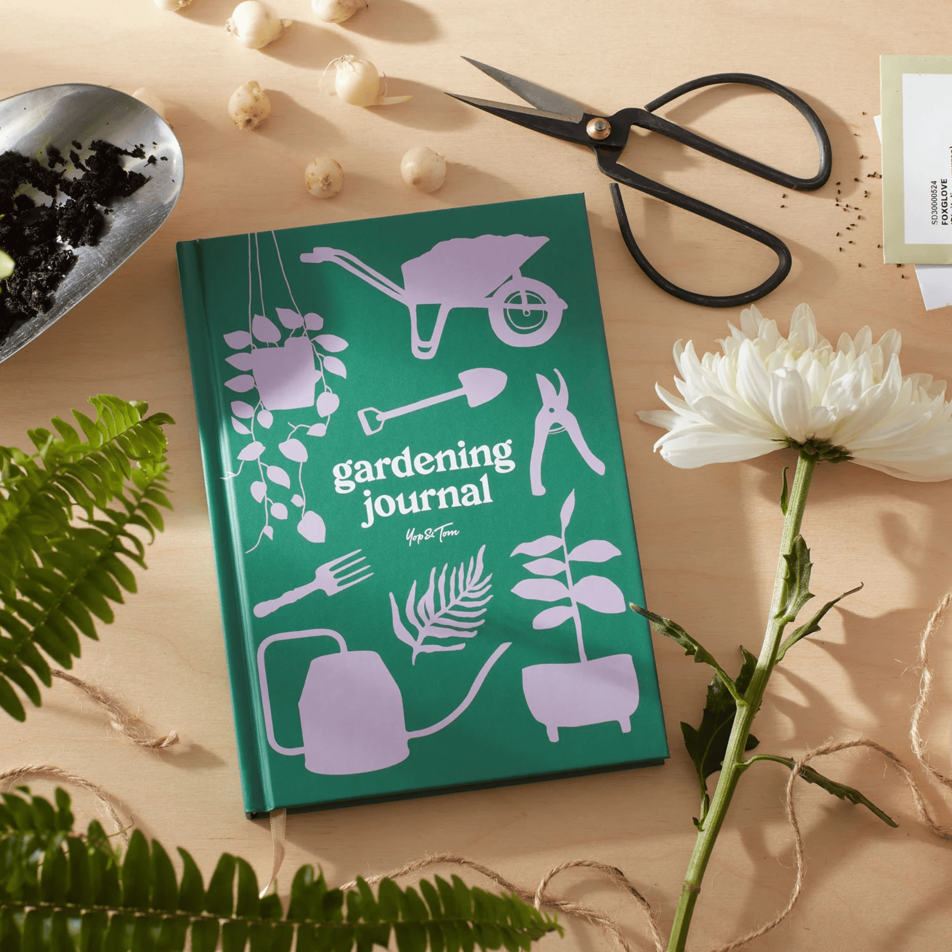 Yop & Tom Quaderni Gardening Journal - Green Garden