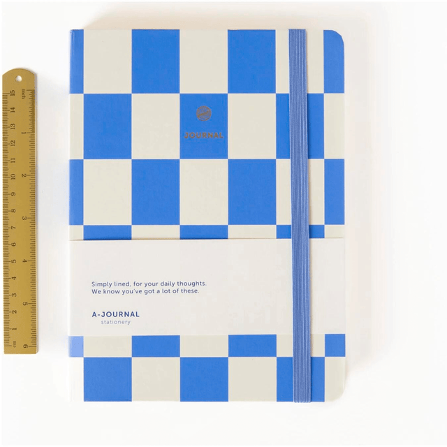 A-Journal Quaderni Journal Checkered Lavender