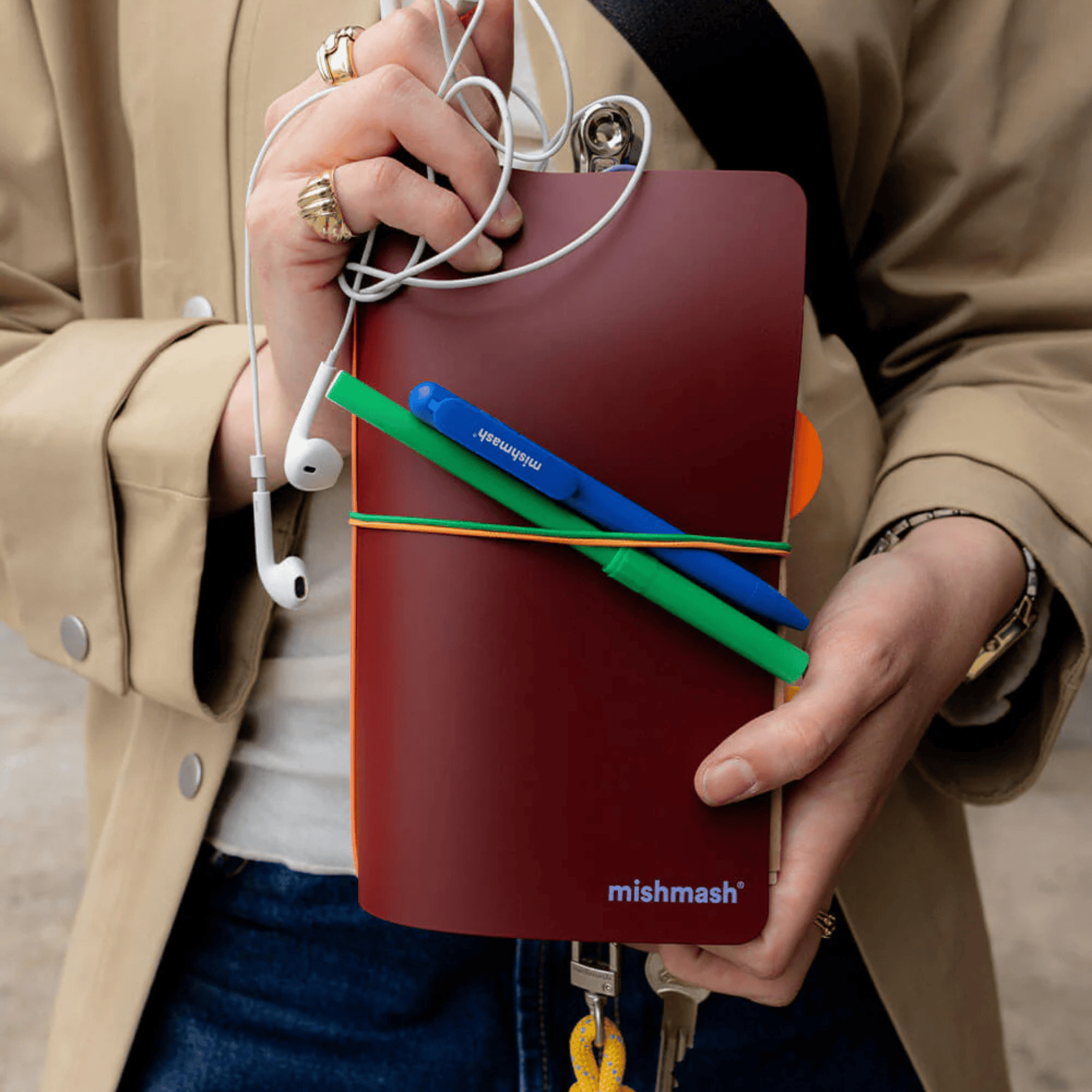 Mishmash Quaderni Log Cover Maroon