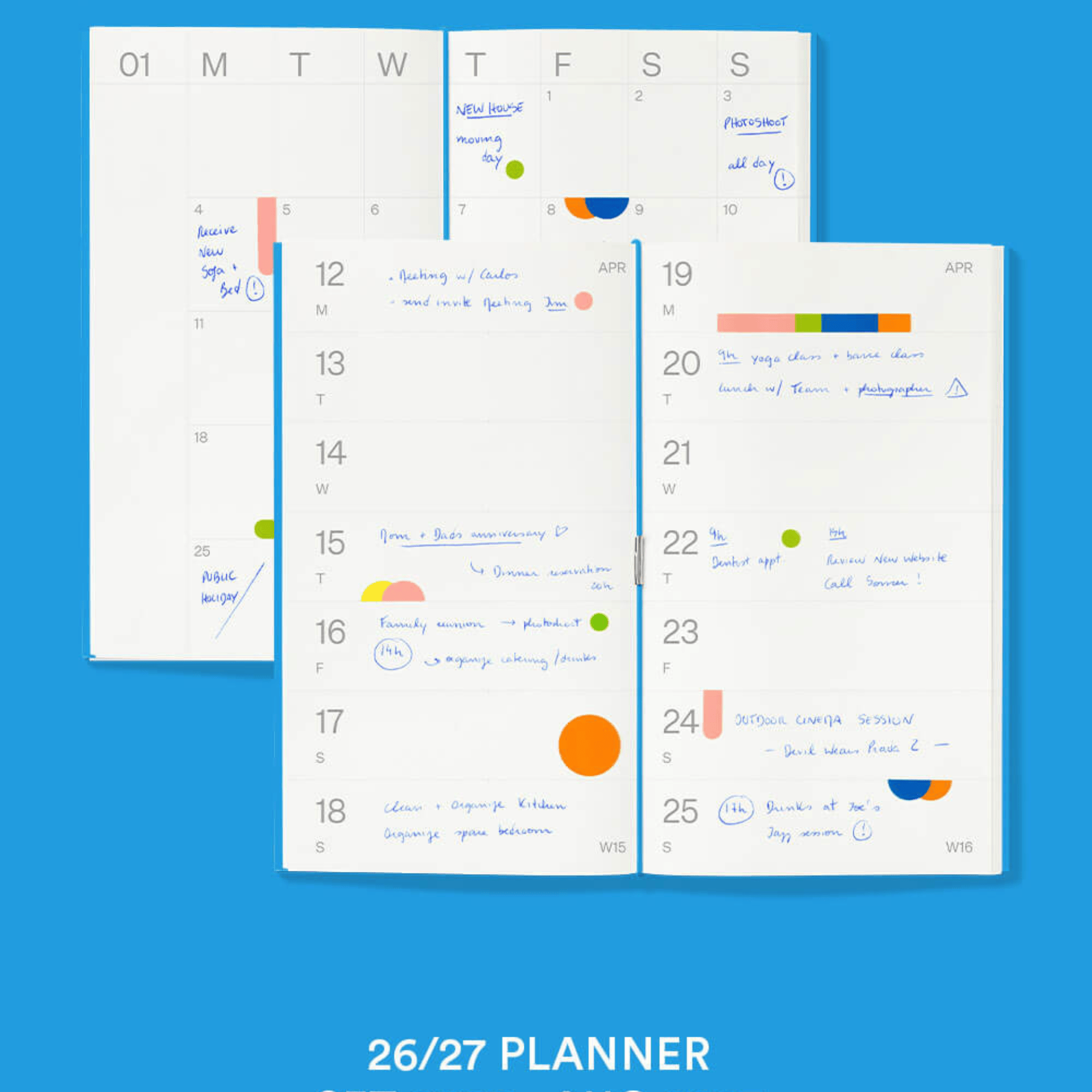 Mishmash Quaderni AGENDA SETTIMANALE 2026/2027 - refill azzurro Log Refill