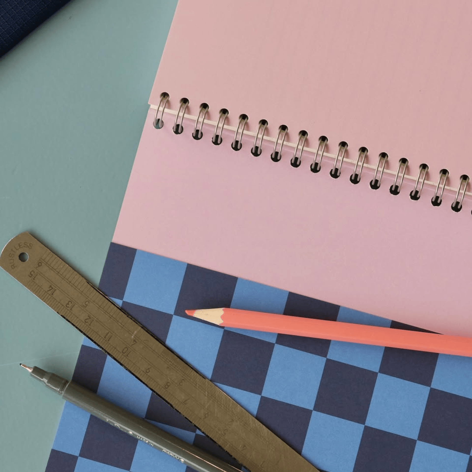 Notem Quaderni Nela Large Blue Check