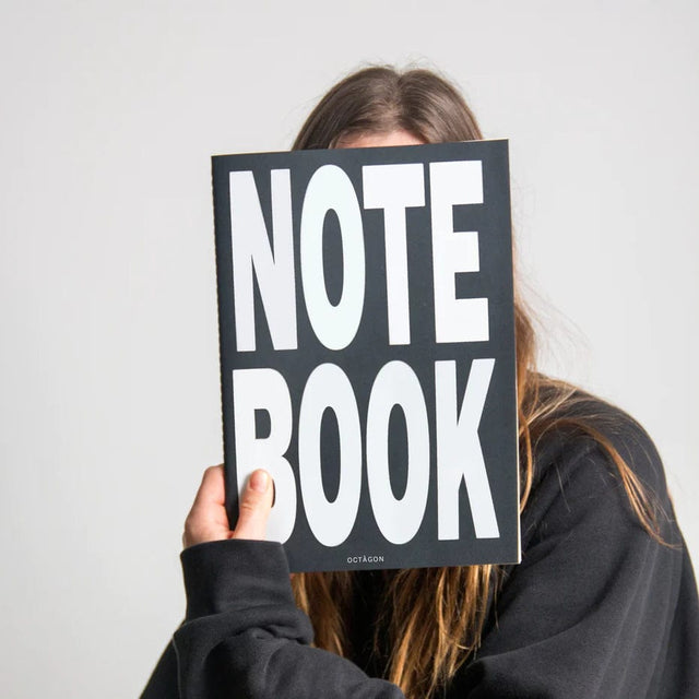 Octagon Quaderni Notebook Black Maxi