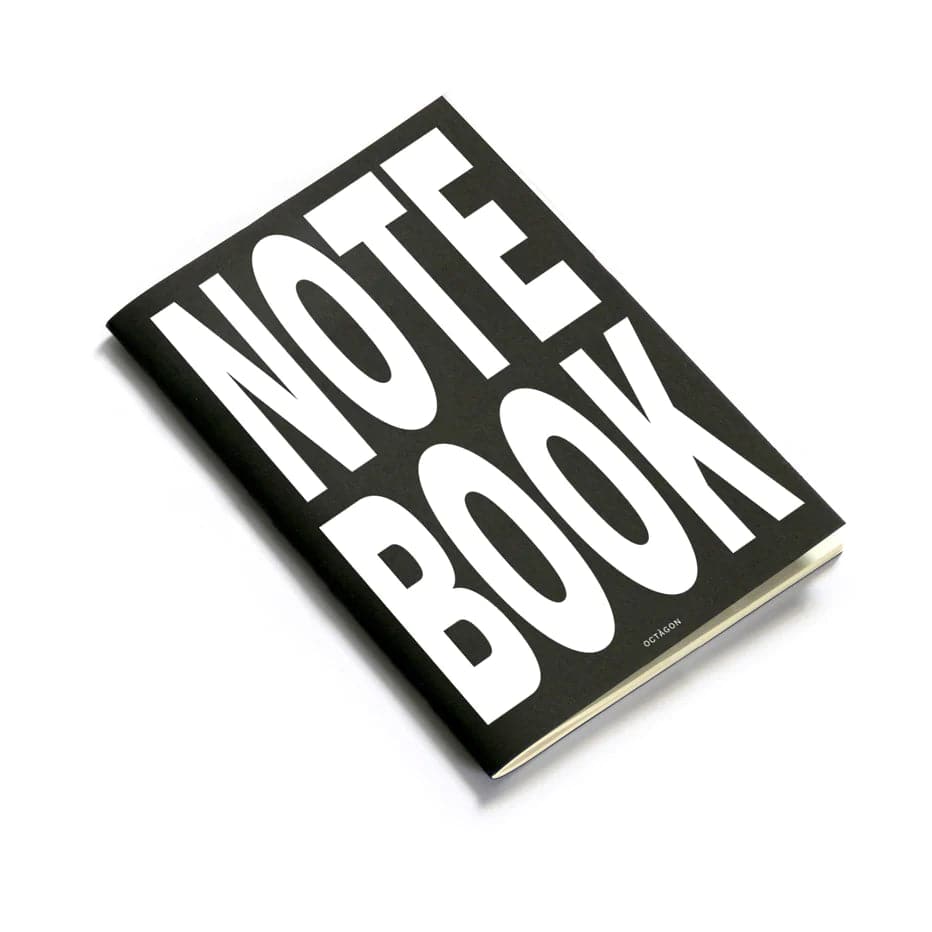 Octagon Quaderni Notebook Black Maxi