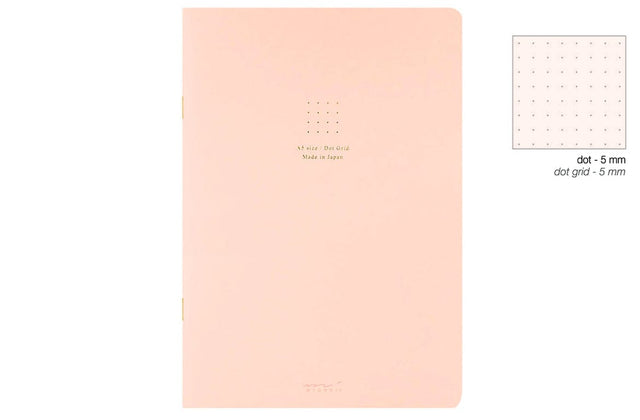 Midori Quaderni PINK Notebook Midori Color Dot